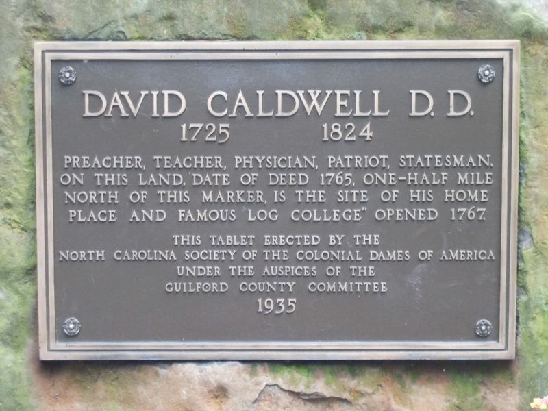 David Caldwell D.D. Marker image. Click for full size.
