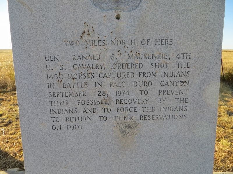 Palo Duro Canyon Marker. Click for full size. Palo Duro Canyon Marker image. Click for full size.