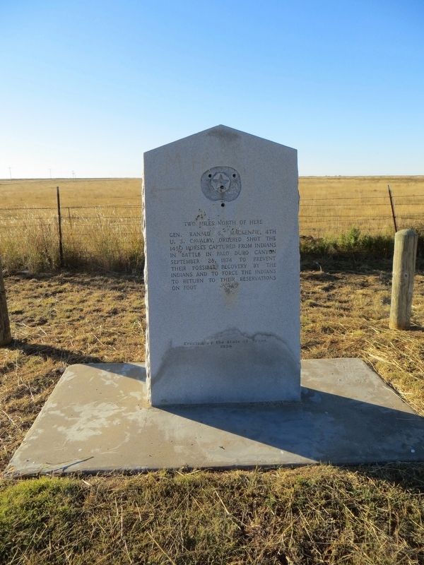Palo Duro Canyon Marker. Click for full size. Palo Duro Canyon Marker image. Click for full size.