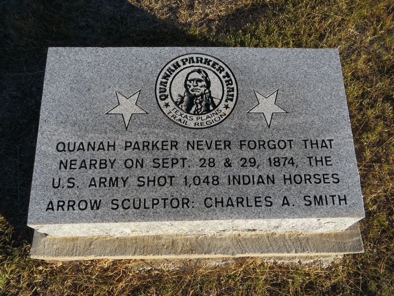 Quanah Parker Trail Marker image. Click for full size.