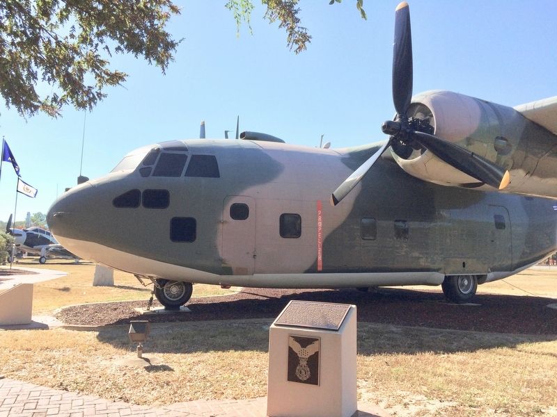 C-123 Provider aircraft and marker. image. Click for full size.