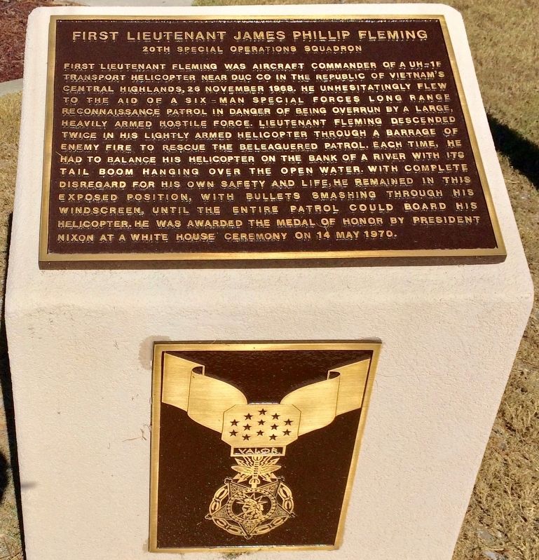 First Lieutenant James Phillip Fleming Marker image. Click for full size.
