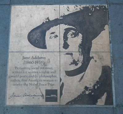 Jane Addams Marker. Click for full size. Jane Addams Marker image. Click for full size.