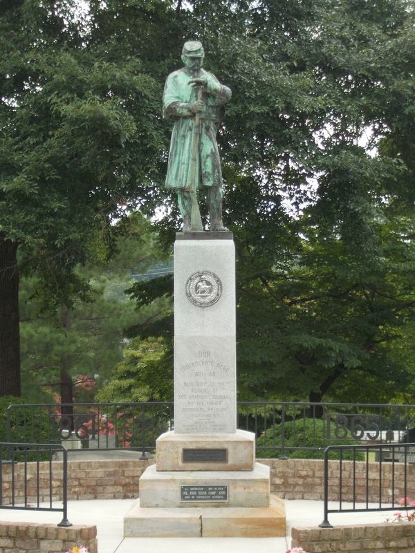 Our Confederate Dead Marker. Click for full size. Our Confederate Dead Marker image. Click for full size.