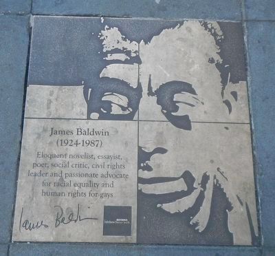 James Baldwin Marker. Click for full size. James Baldwin Marker image. Click for full size.