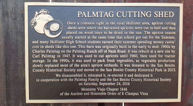 Palmtag Cutting Shed Marker image. Click for full size.