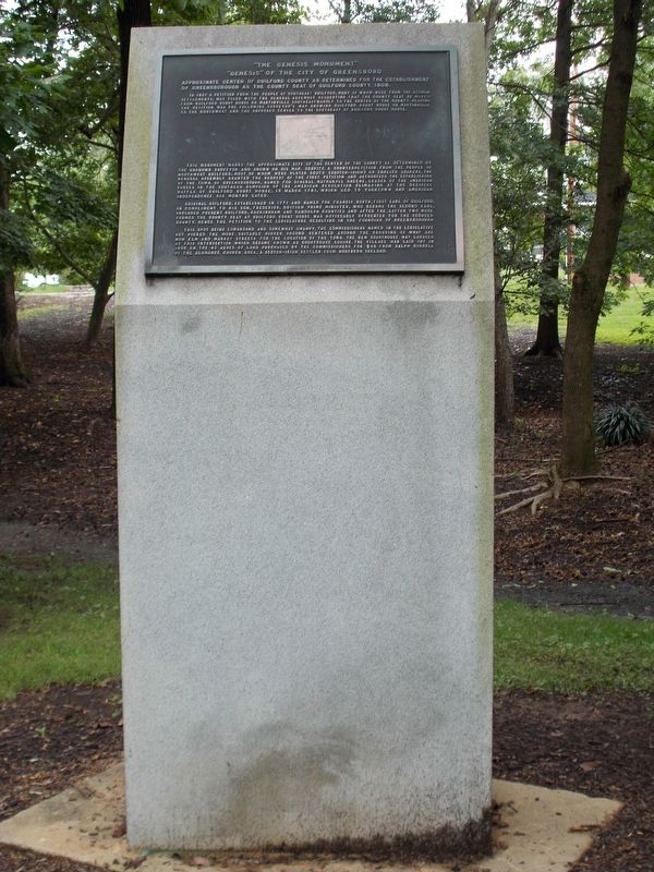 "The Genesis Monument" Marker. Click for full size. "The Genesis Monument" Marker image. Click for full size.