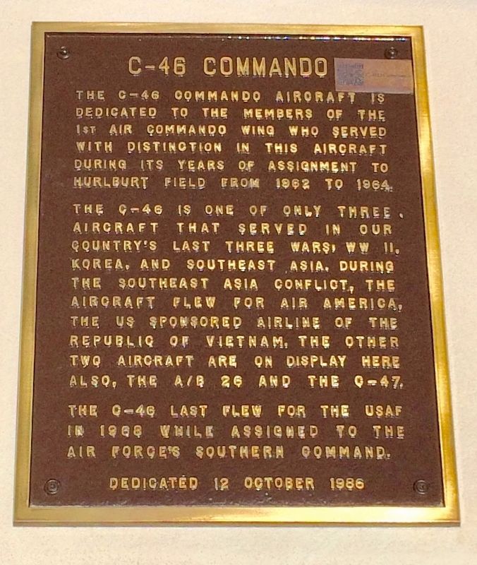 C-46 Commando Marker. Click for full size. C-46 Commando Marker image. Click for full size.