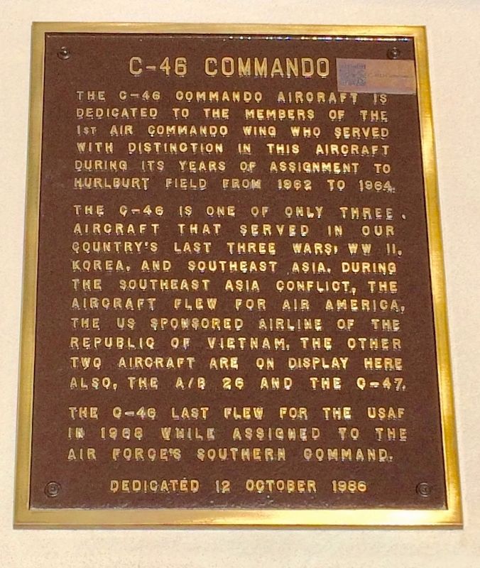 C-46 Commando Marker image. Click for full size.
