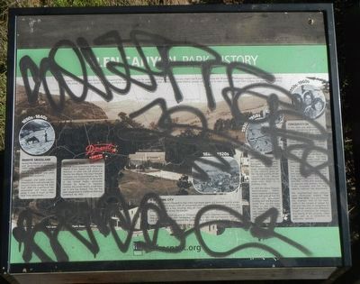 Glen Canyon Park History Marker (vandalized version). Click for full size. Glen Canyon Park History Marker (vandalized version) image. Click for full size.