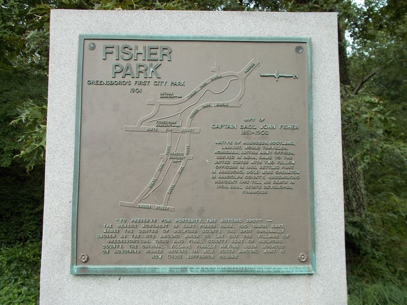 Fisher Park Marker image. Click for full size.