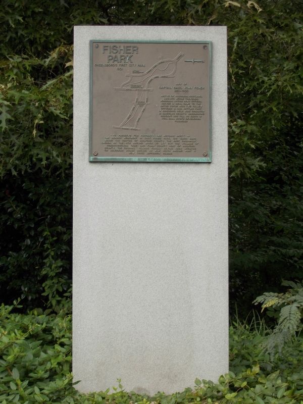 Fisher Park Marker. Click for full size. Fisher Park Marker image. Click for full size.