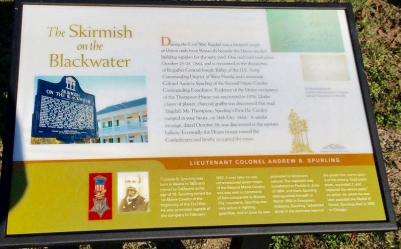 The Skirmish on the Blackwater Marker. Click for full size. The Skirmish on the Blackwater Marker image. Click for full size.
