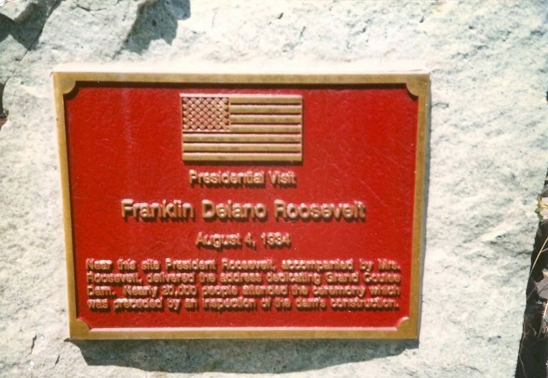 Franklin Delano Roosevelt Marker. Click for full size. Franklin Delano Roosevelt Marker image. Click for full size.