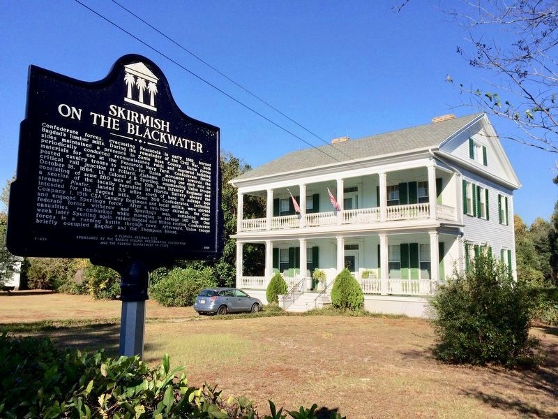 The Thompson House and the Marker image. Click for full size.
