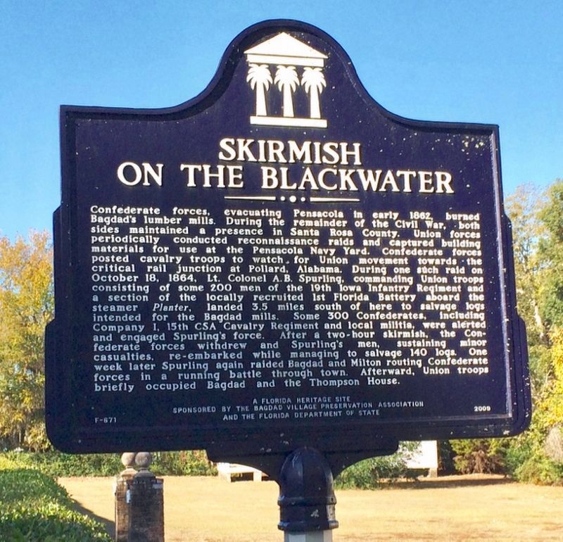 Skirmish on the Blackwater Marker image. Click for full size.