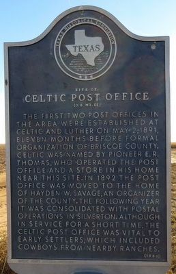 Site of Celtic Post Office Marker image. Click for full size.