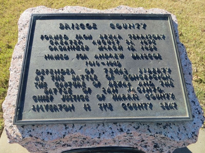 Briscoe County Marker. Click for full size. Briscoe County Marker image. Click for full size.