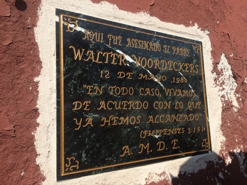 Assassination of Walter Voordeckers Marker image. Click for full size.