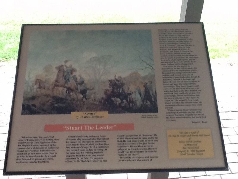 "Stuart the Leader" Marker. Click for full size. "Stuart the Leader" Marker image. Click for full size.