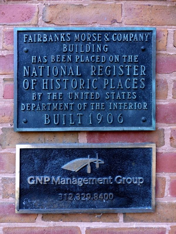 Fairbanks Morse & Company Building Marker. Click for full size. Fairbanks Morse & Company Building Marker image. Click for full size.