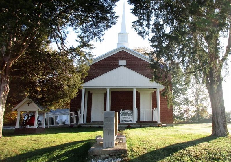 Franklin Chapel Marker. Click for full size. Franklin Chapel Marker image. Click for full size.