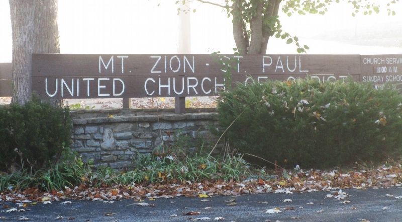Mt. Zion Chapel Marker image. Click for full size.