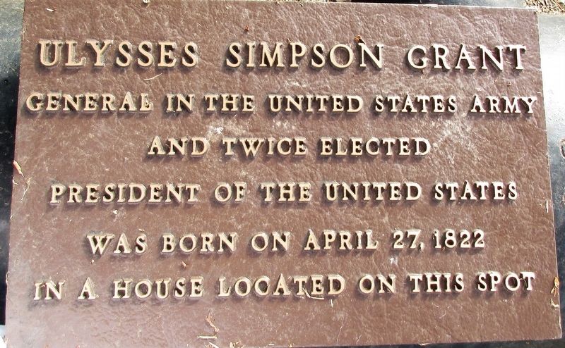Ulysses Simpson Grant Marker. Click for more information. Ulysses Simpson Grant Marker image. Click for more information.