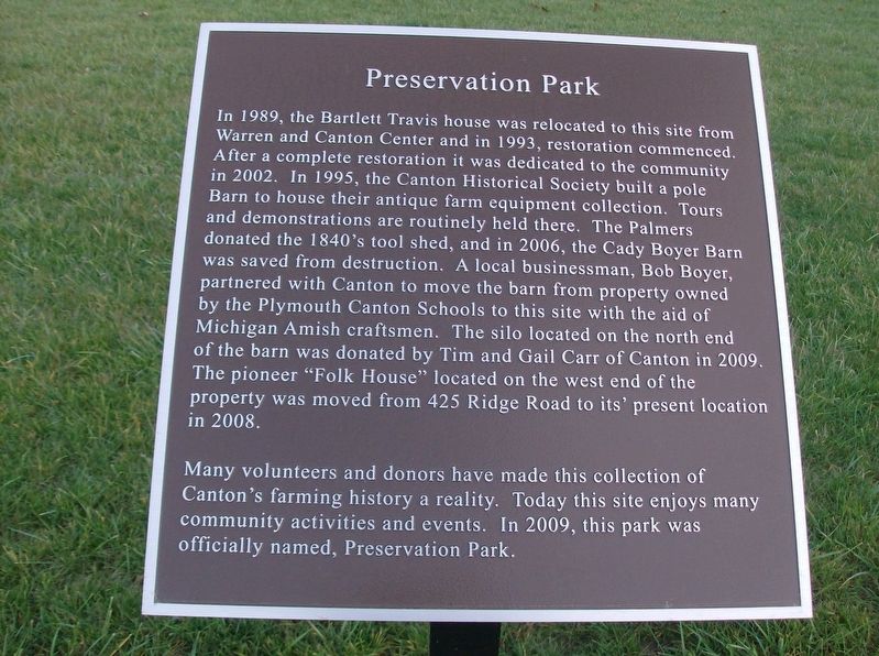 Preservation Park Marker. Click for full size. Preservation Park Marker image. Click for full size.