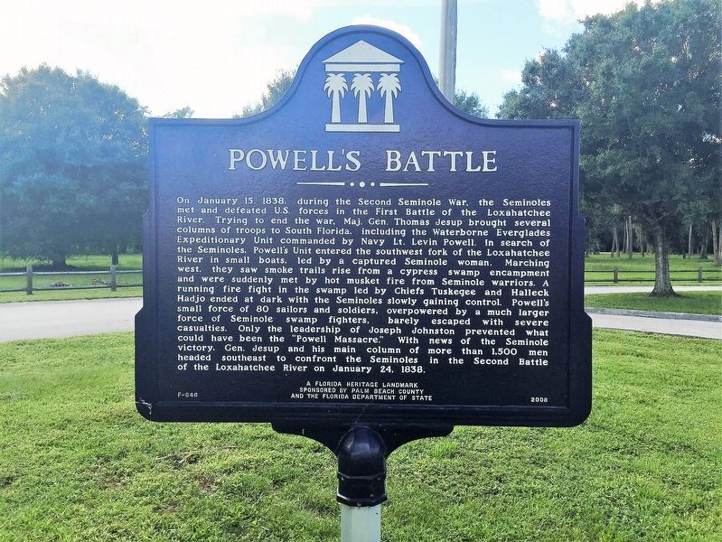 Powell's Battle Marker image. Click for full size.