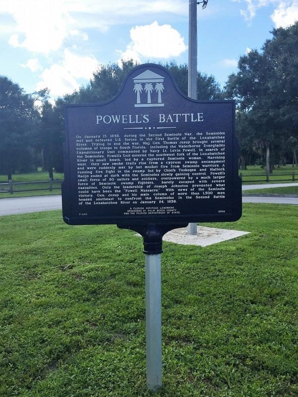 Powell's Battle Marker image. Click for full size.