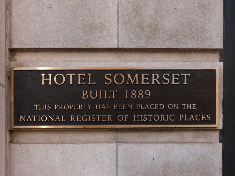Hotel Somerset Marker image. Click for full size.