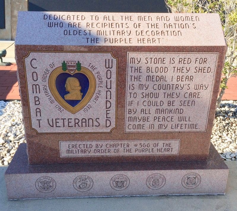 Combat Wounded Veterans Memorial. Click for full size. Combat Wounded Veterans Memorial image. Click for full size.