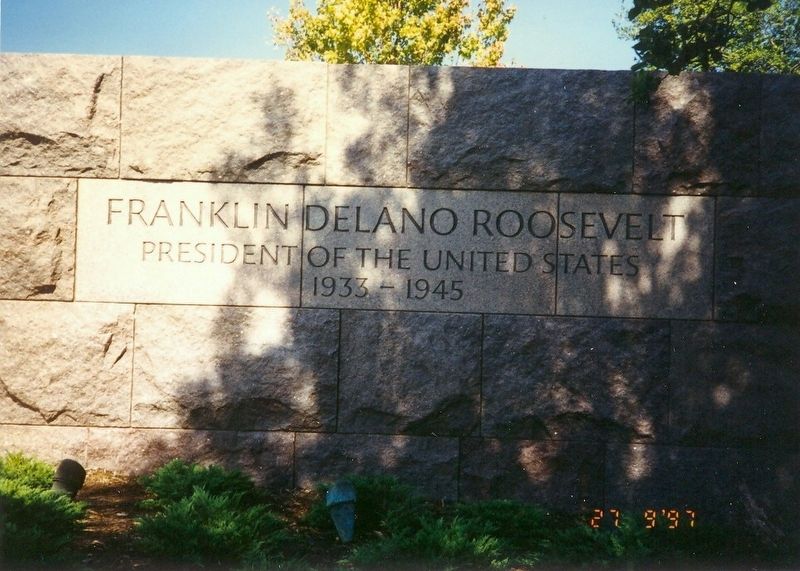 Franklin Delano Roosevelt Memorial. Click for full size. Franklin Delano Roosevelt Memorial image. Click for full size.