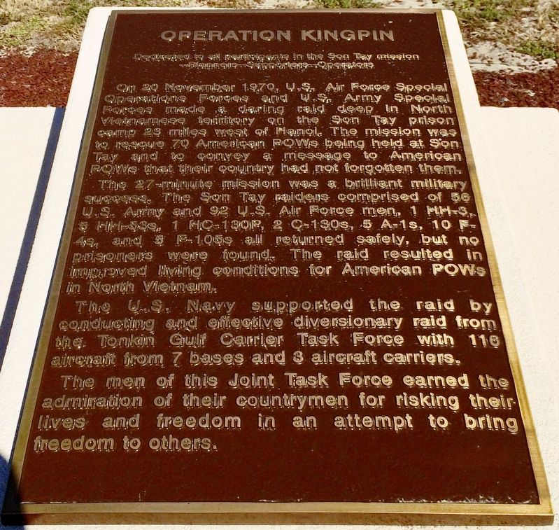 Operation Kingpin Marker image. Click for full size.