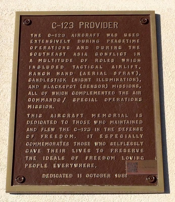 C-123 Provider Marker image. Click for full size.