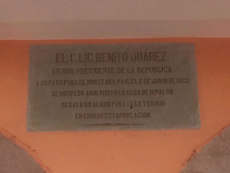 Nearby Benito Jurez marker image. Click for full size.