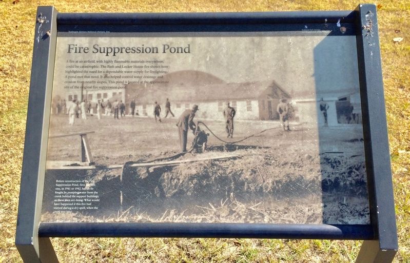 Fire Suppression Pond Marker image. Click for full size.