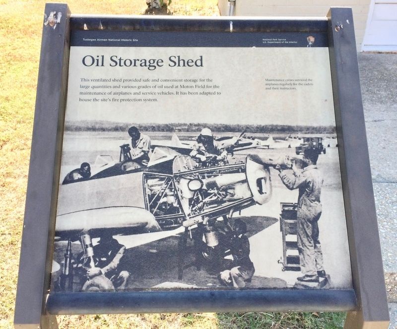 Oil Storage Shed Marker image. Click for full size.