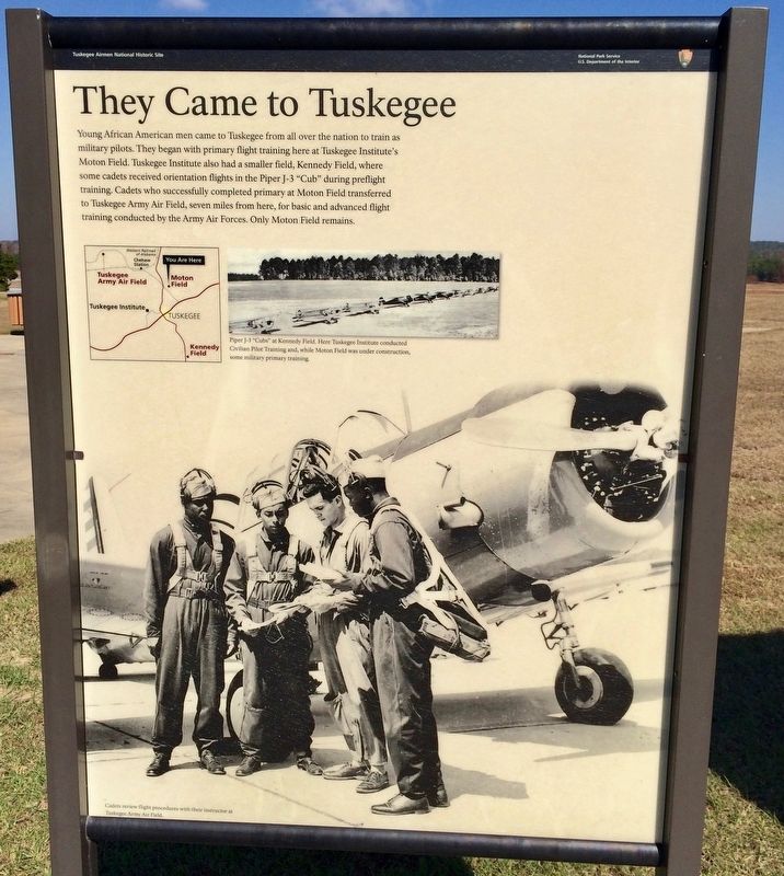 They Came to Tuskegee Marker. Click for full size. They Came to Tuskegee Marker image. Click for full size.