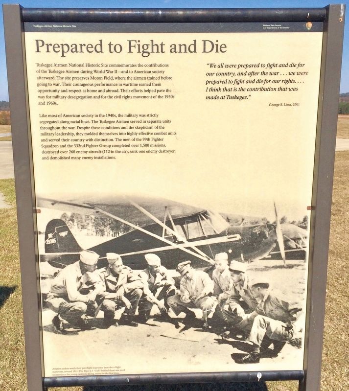 Prepared to Fight and Die Marker image. Click for full size.