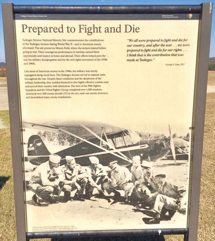 Prepared to Fight and Die Marker. Click for full size. Prepared to Fight and Die Marker image. Click for full size.