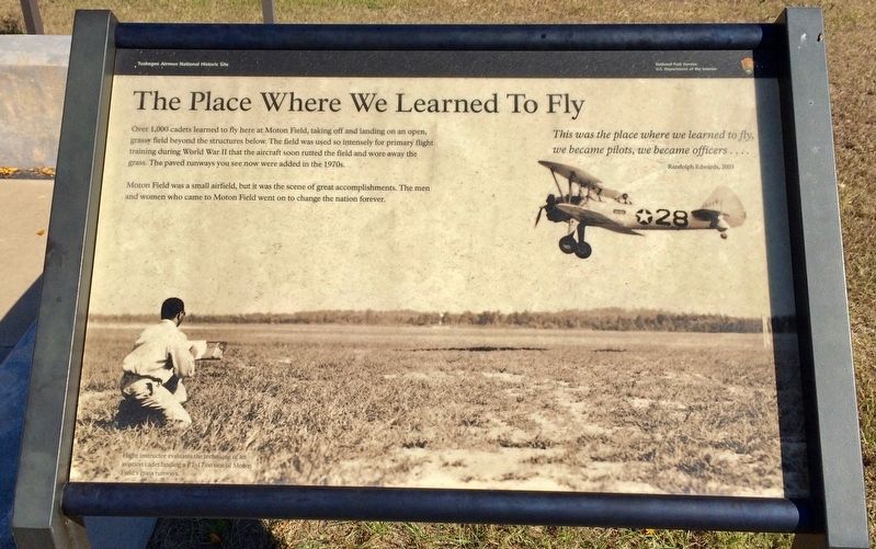 The Place Where We Learned to Fly Marker. Click for full size. The Place Where We Learned to Fly Marker image. Click for full size.
