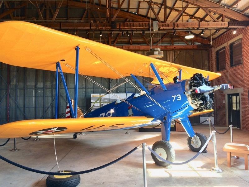 A Boeing-Stearman PT-17 trainer, located in the Hangar No. 1 here. image. Click for full size.