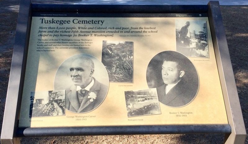 Tuskegee Cemetery Marker image. Click for full size.