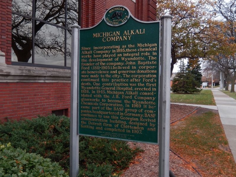 Michigan Alkali Company Marker. Click for full size. Michigan Alkali Company Marker image. Click for full size.