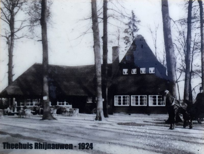 The Tea House at Rhijnauwen (1924) - Inset Photo on Marker image. Click for full size.