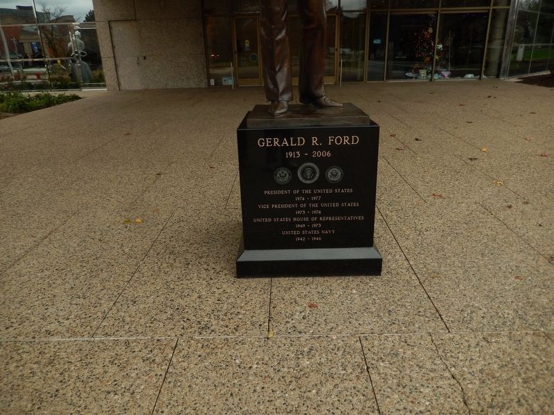 Gerald R. Ford Marker. Click for full size. Gerald R. Ford Marker image. Click for full size.