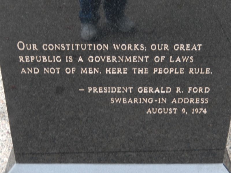Gerald R. Ford Marker. Click for full size. Gerald R. Ford Marker image. Click for full size.