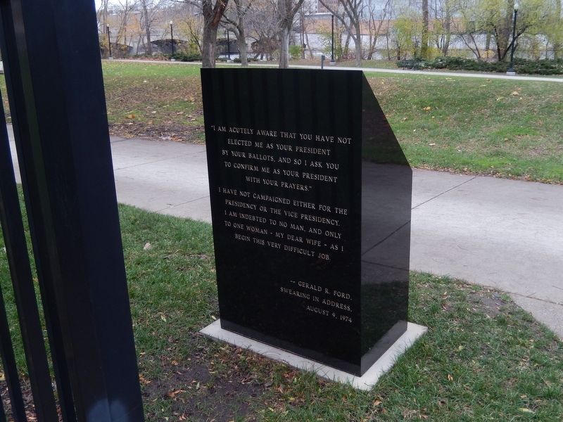 Final Resting Place of Gerald R. Ford Marker image. Click for full size.